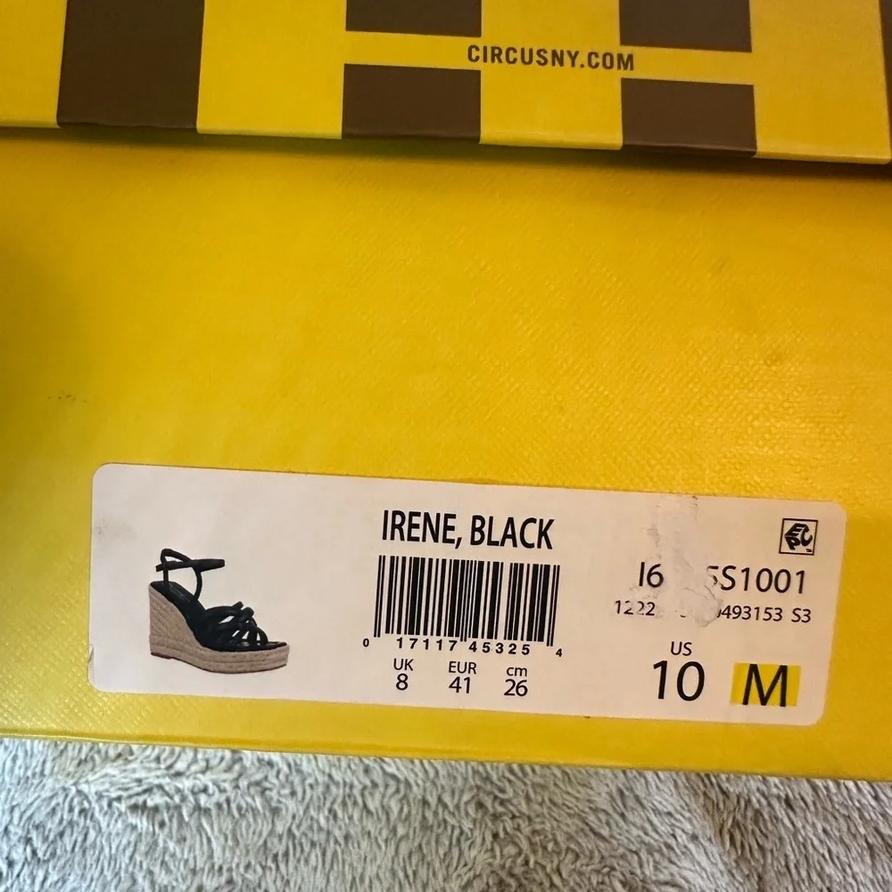 Circus NY by Sam Edelman Irene Espdarille Platform, Size 10 NWB